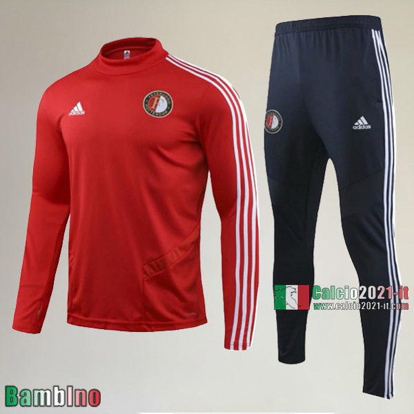 A++ Qualità Felpa Nuove Del Kit Tuta Feyenoord Bambino Rossa Belle 2019/2020