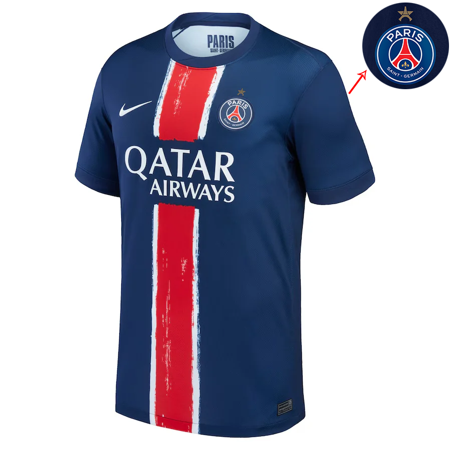 PSG Maglia Calcio Campioni d'Europa Prima Una Stella 2024 2025