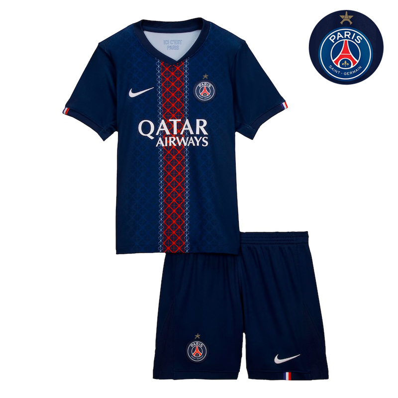 PSG Maglia Calcio Prima Bambini 2025 26 Campioni d'Europa Una Stella