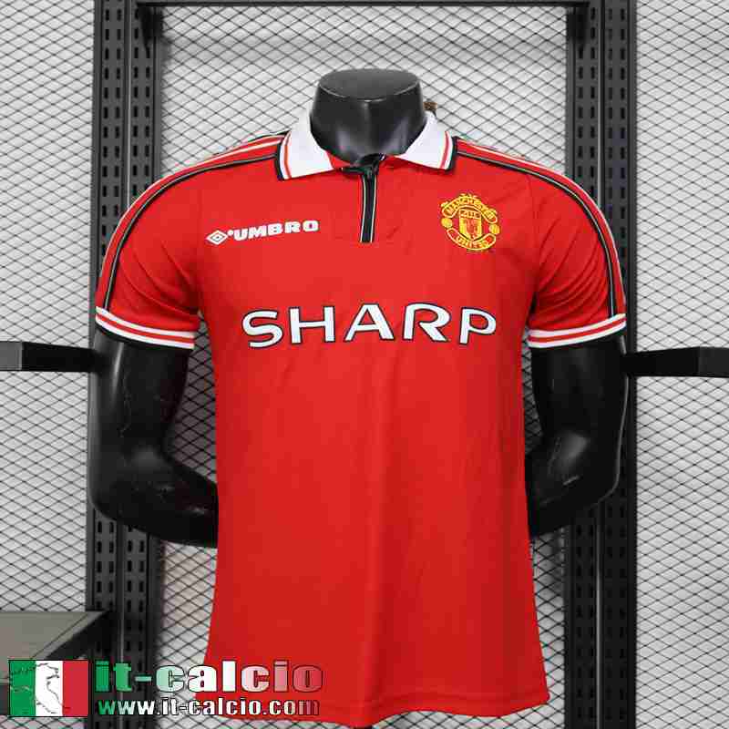 Retro Maglie Calcio Manchester United Prima Uomo 98 99 FG803