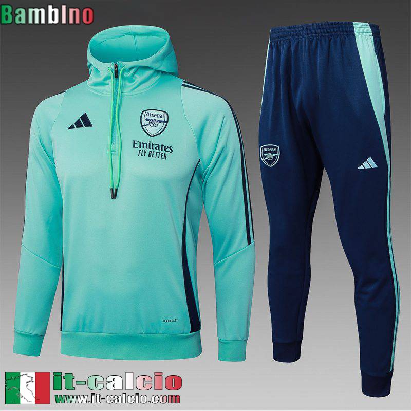 Kit: Tute Sportive Uomo - Cappuccio Hoodie Arsenal Bambino 25 26 C623
