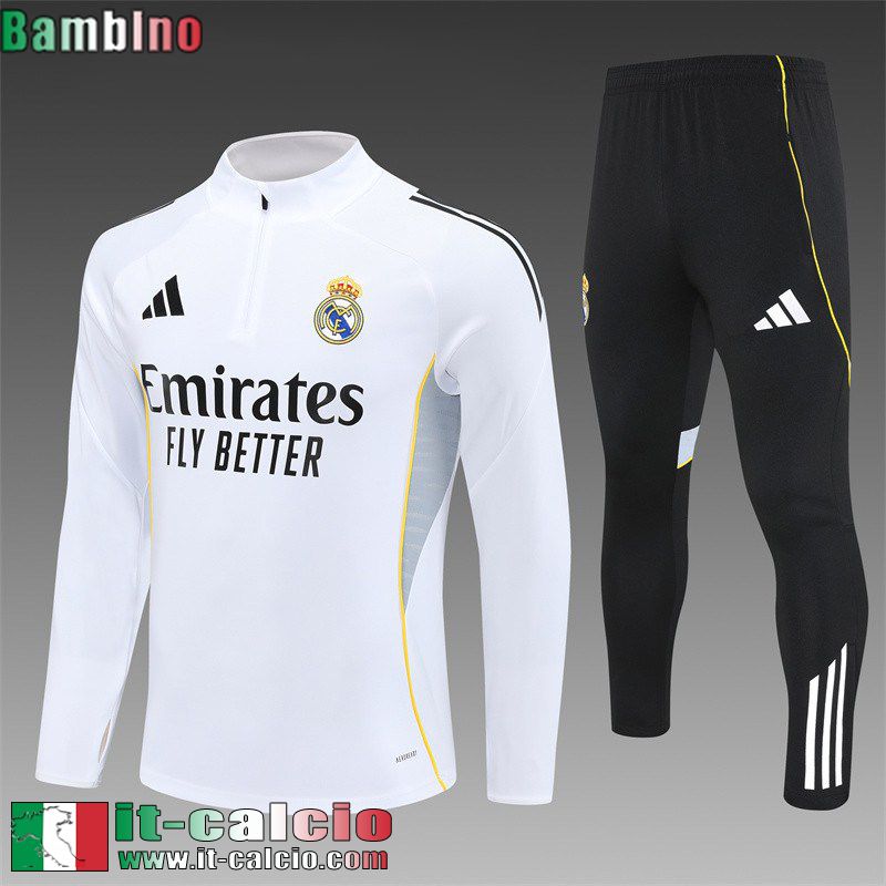 Kit: Tute Sportive Uomo Real Madrid Bambino 25 26 C643