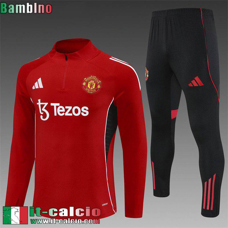 Kit: Tute Sportive Uomo Manchester United Bambino 25 26 C645