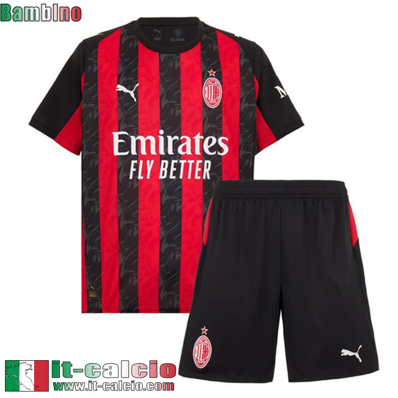 Maglie Calcio AC Milan Prima Bambino 25 26