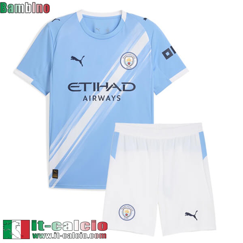 Maglie Calcio Manchester City Prima Bambino 25 26