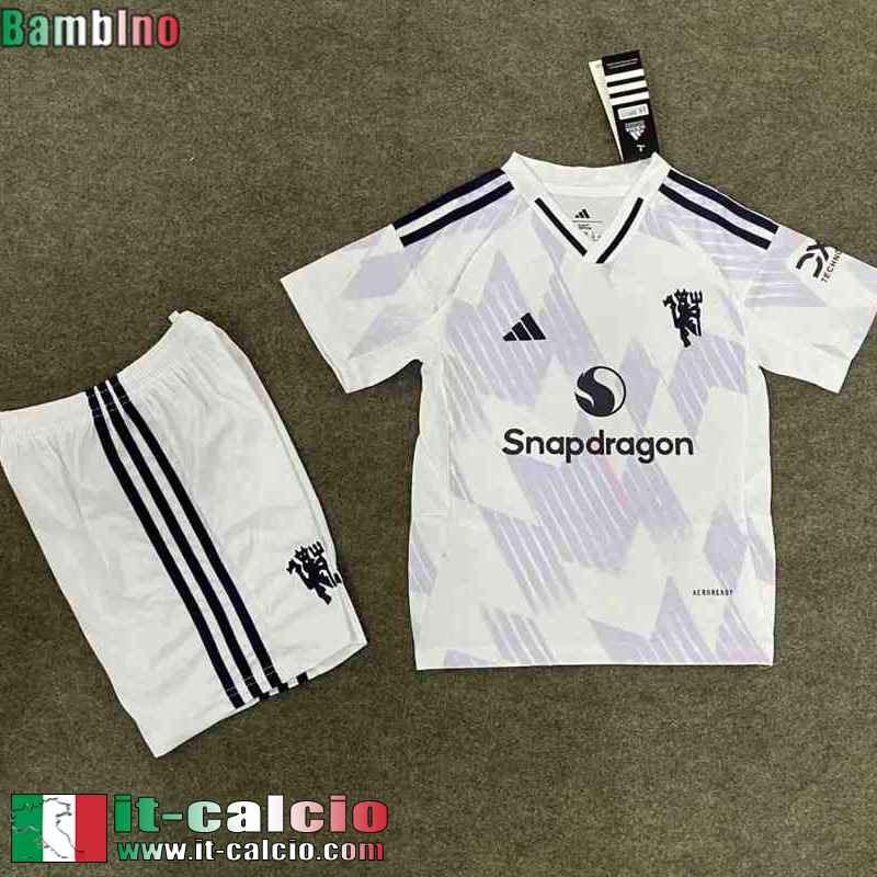 Maglie Calcio Manchester United Seconda Bambino 25 26