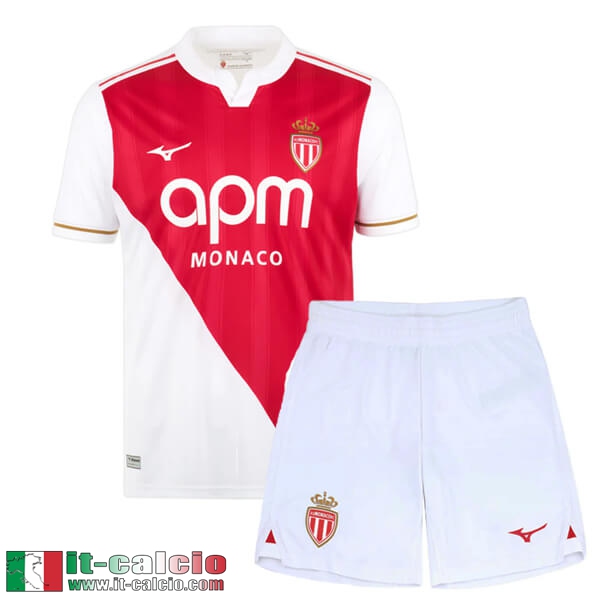 Maglie Calcio AS Monaco Bambino Prima 25 26