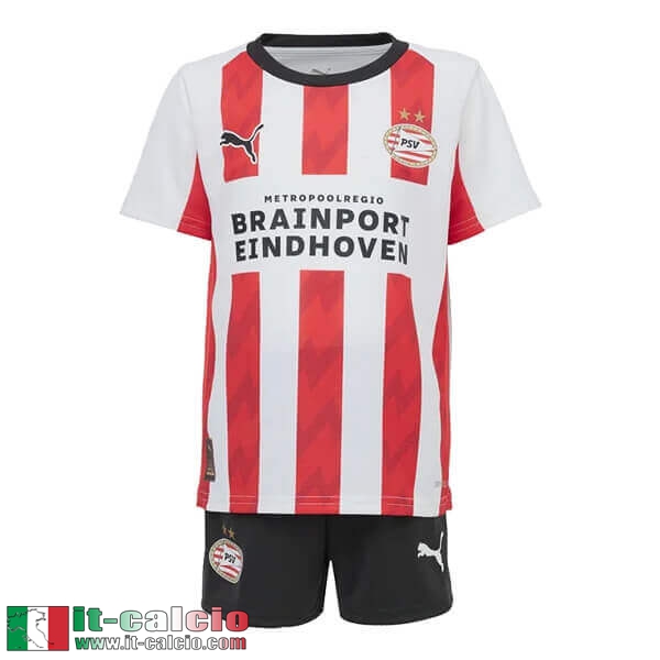 Maglie Calcio Eindhoven Bambino Prima 25 26