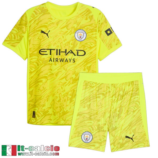 Maglie Calcio Manchester City Bambino Portieri 25 26 TBB873