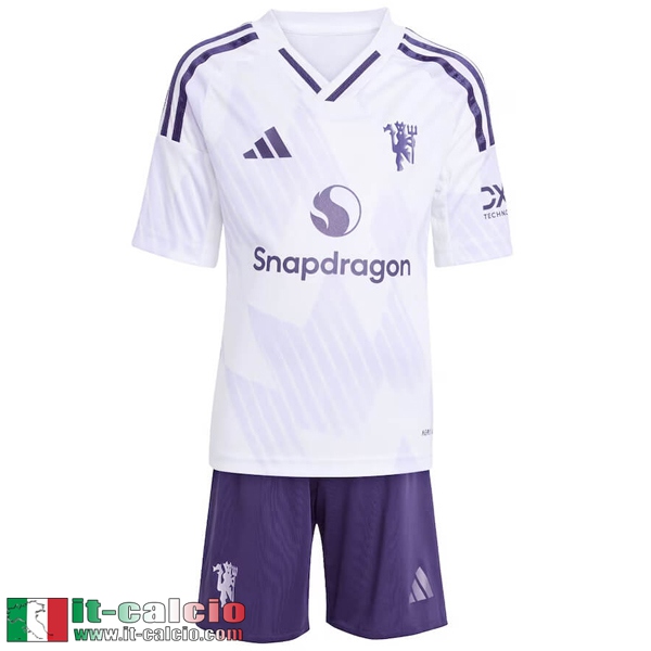 Maglie Calcio Manchester United Bambino Seconda 25 26