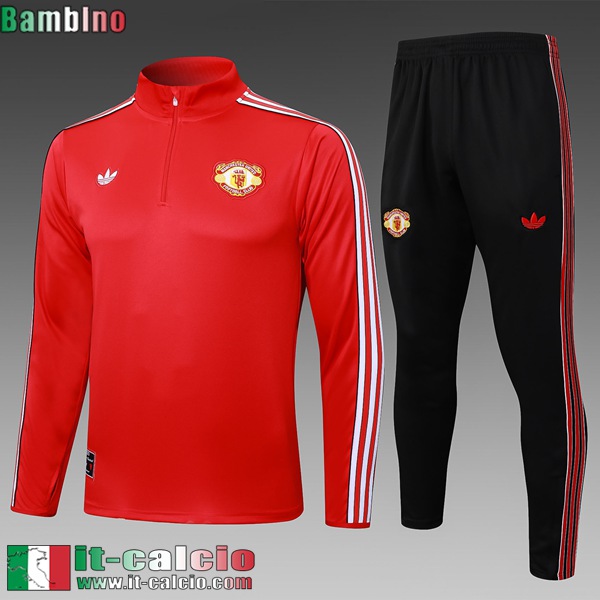 KIT:Tute Calcio Manchester United Bambino 25 26 C787