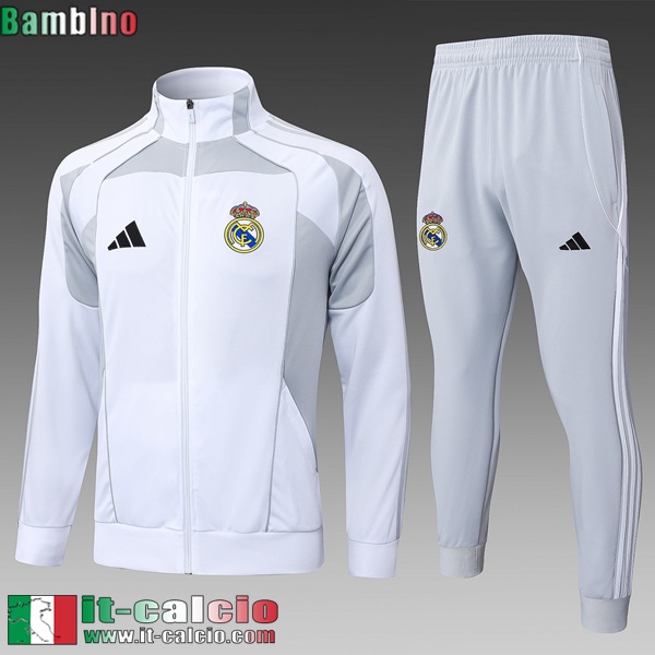 KIT:Full-Zip Giacca Real Madrid Bambino 25 26 C789