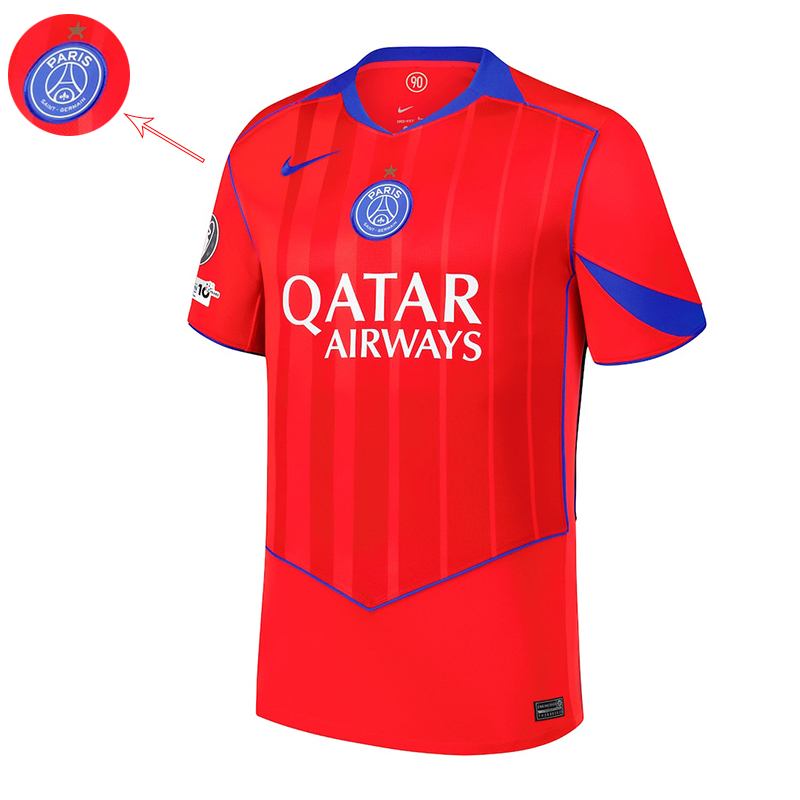 Maglie Calcio PSG Uomo Campioni d'Europa Terza Una Stella 25 26